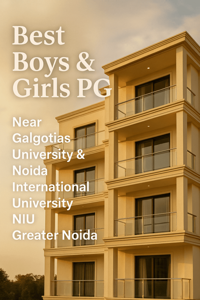 best pg near galgotias university & noida international university NIU greater noida